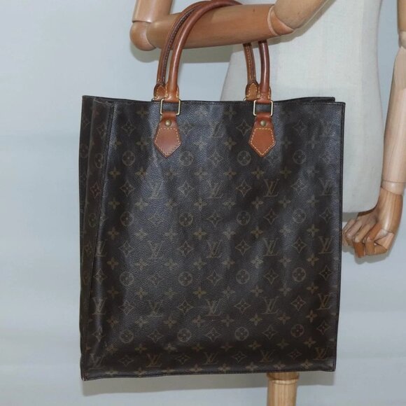 LOUIS VUITTON Monogram Sac Plat Hand Bag - Picture 1 of 16
